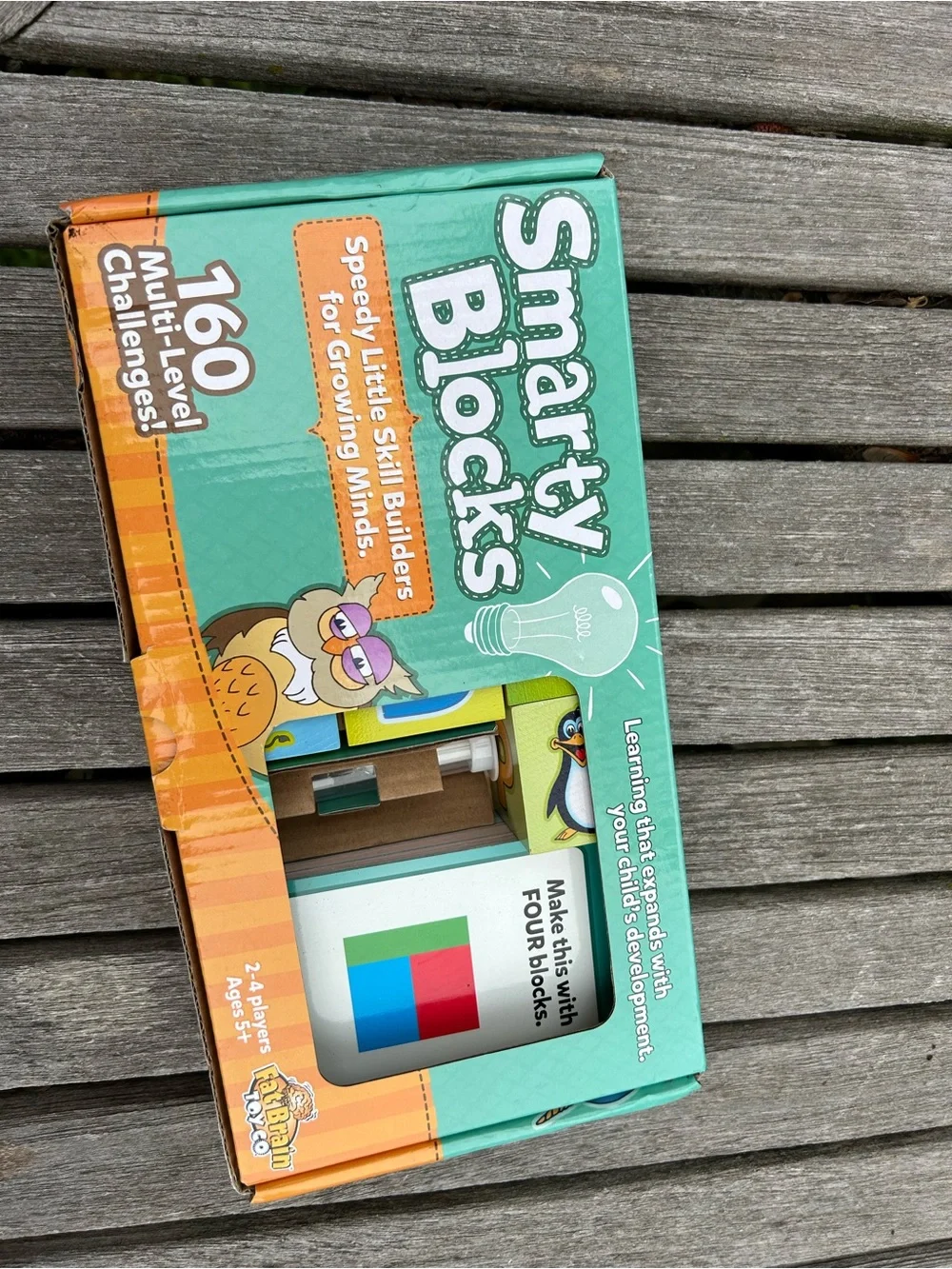 NWT Smarty Blocks educational game from Fat Brain Toys blocks challenge